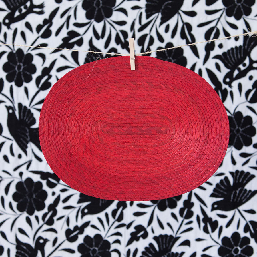 Individual Oval Palm - Red