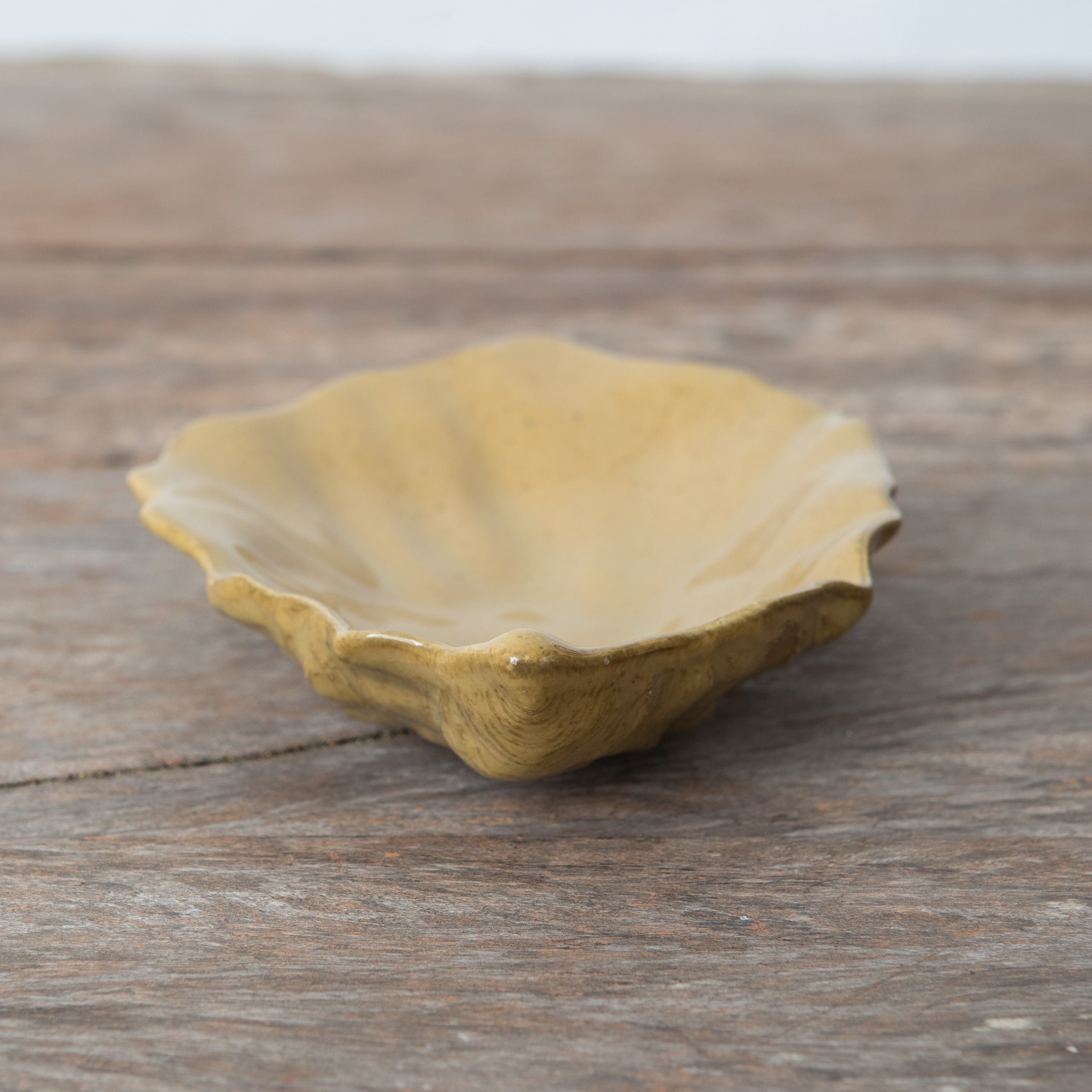 Plato pequeño Hoja Amarillo