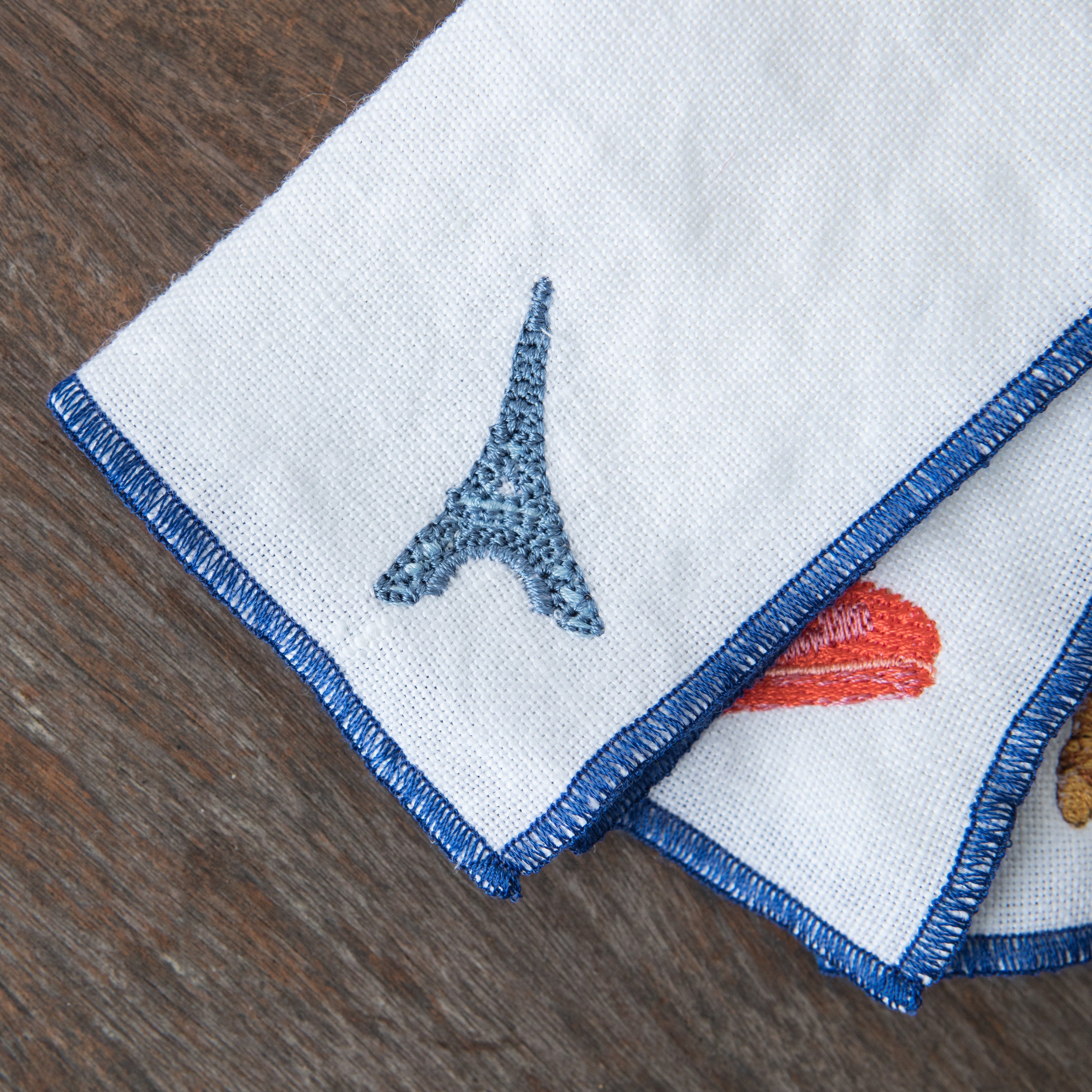 Linen Cocktail Napkins - France