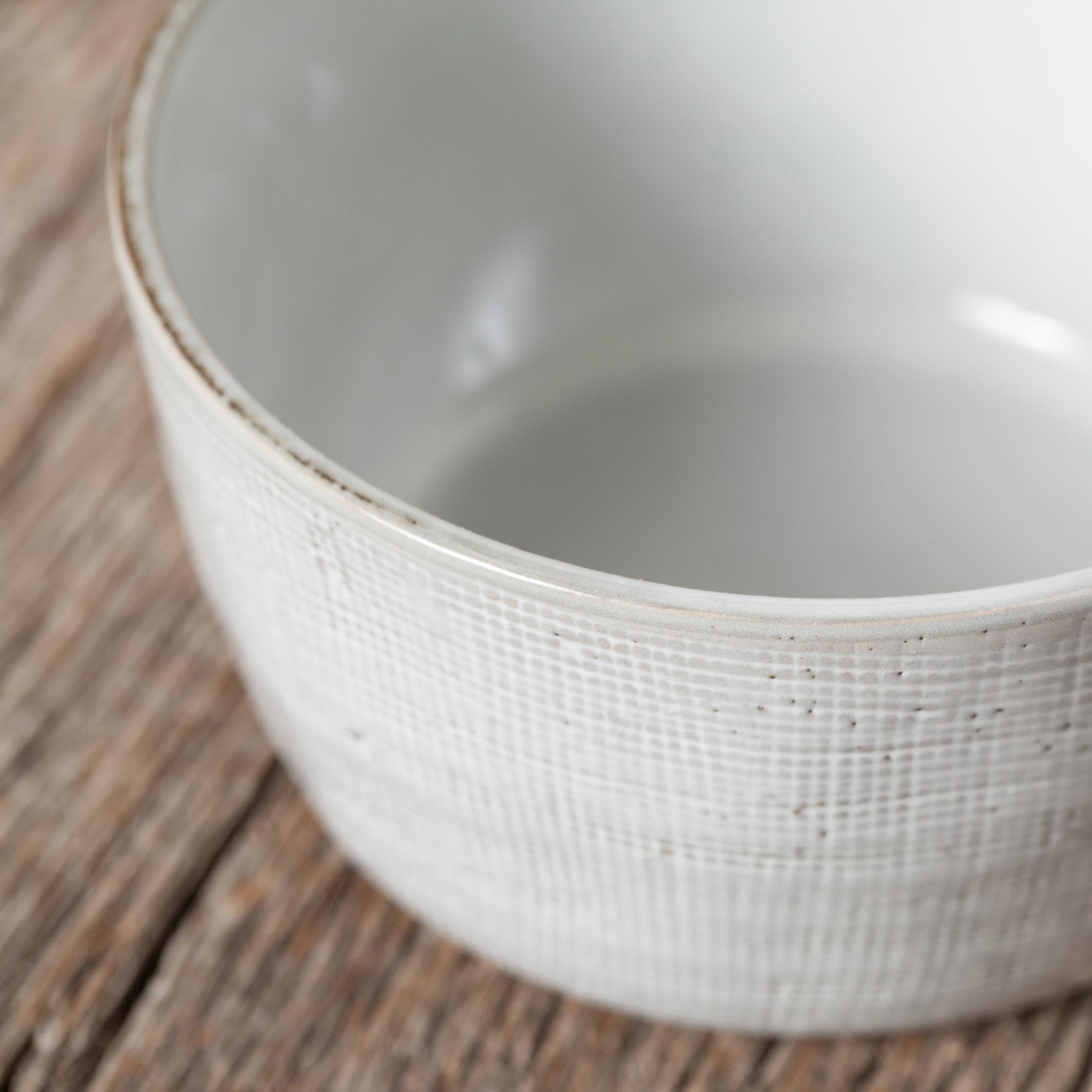 Cuenco Stoneware Blanco