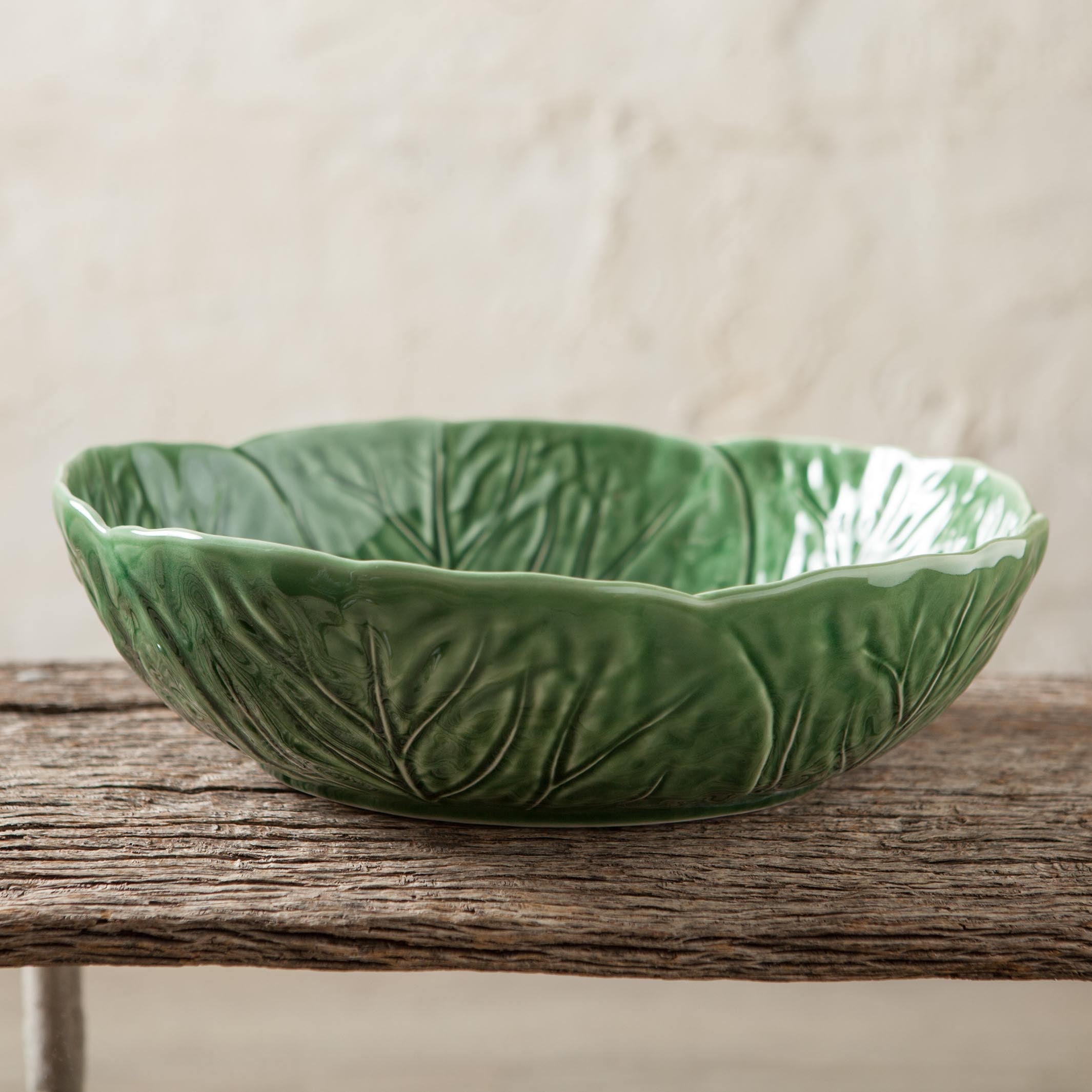 Ensaladera Hoja Bordallo L Verde