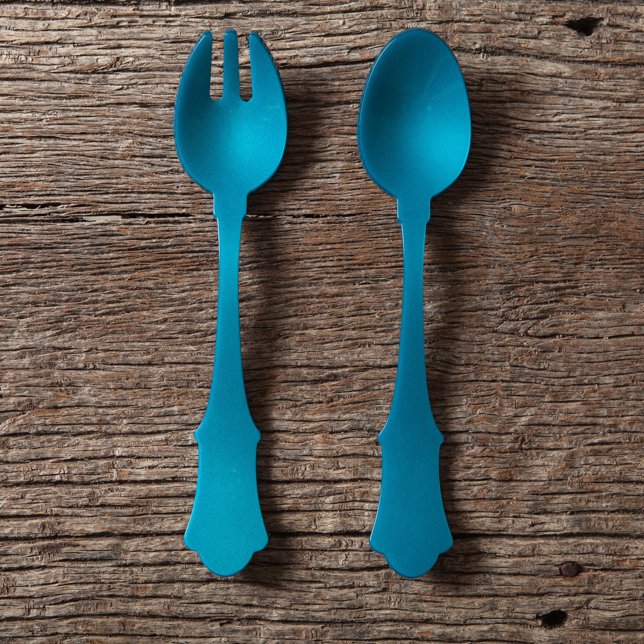 Turquoise Salad Serving Set