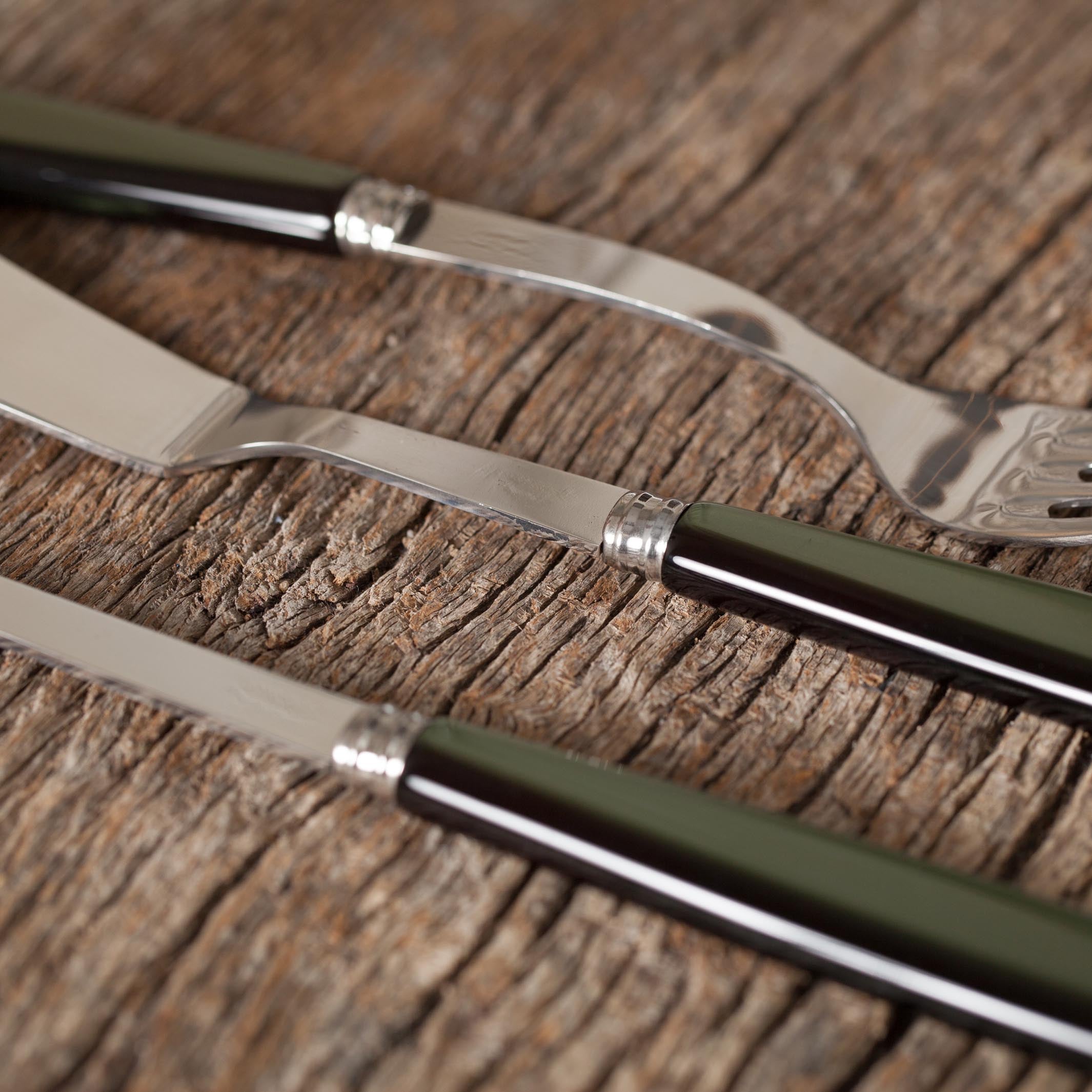 Cubertería Icon Verde 86 piezas