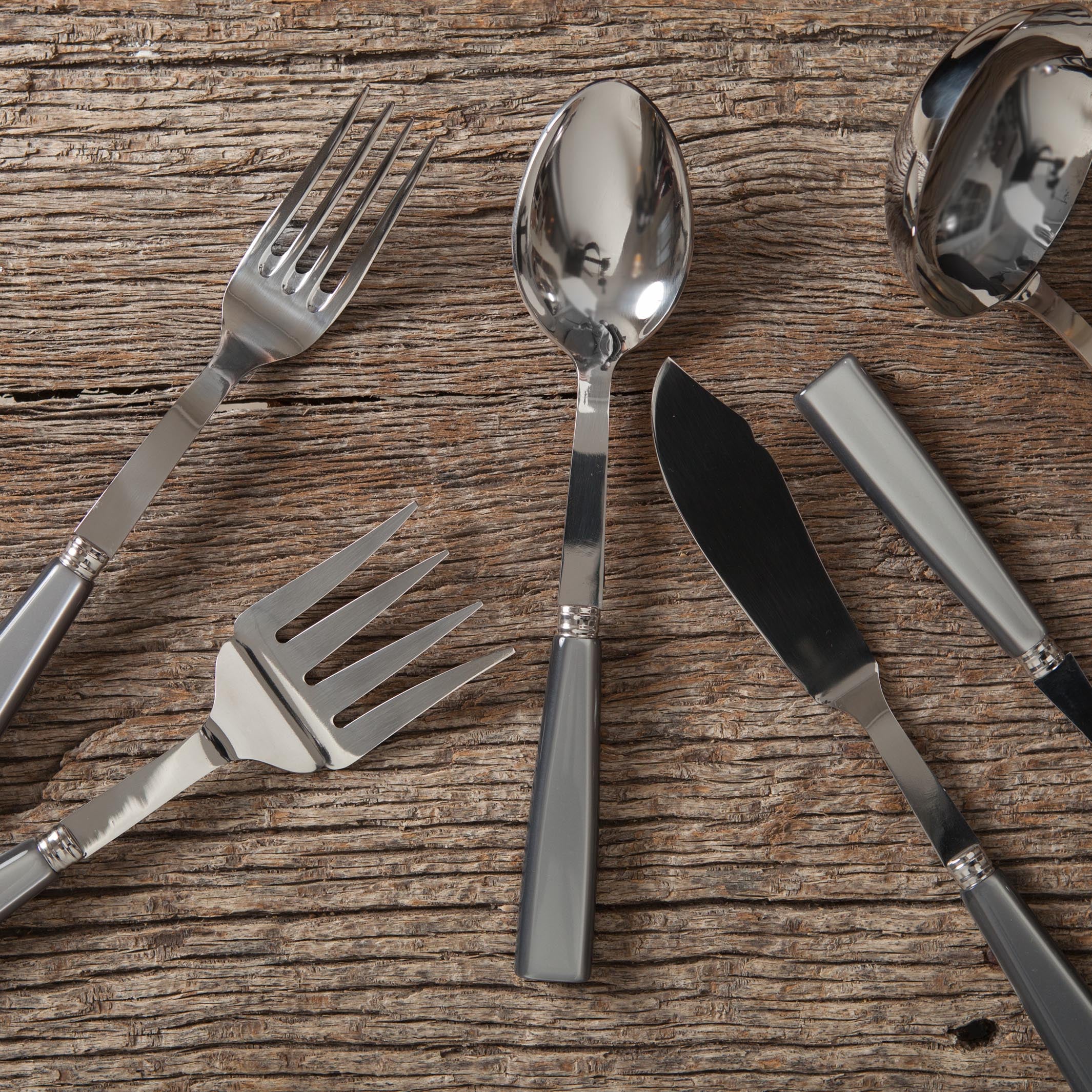 Cubertería Icon Gris 86 piezas