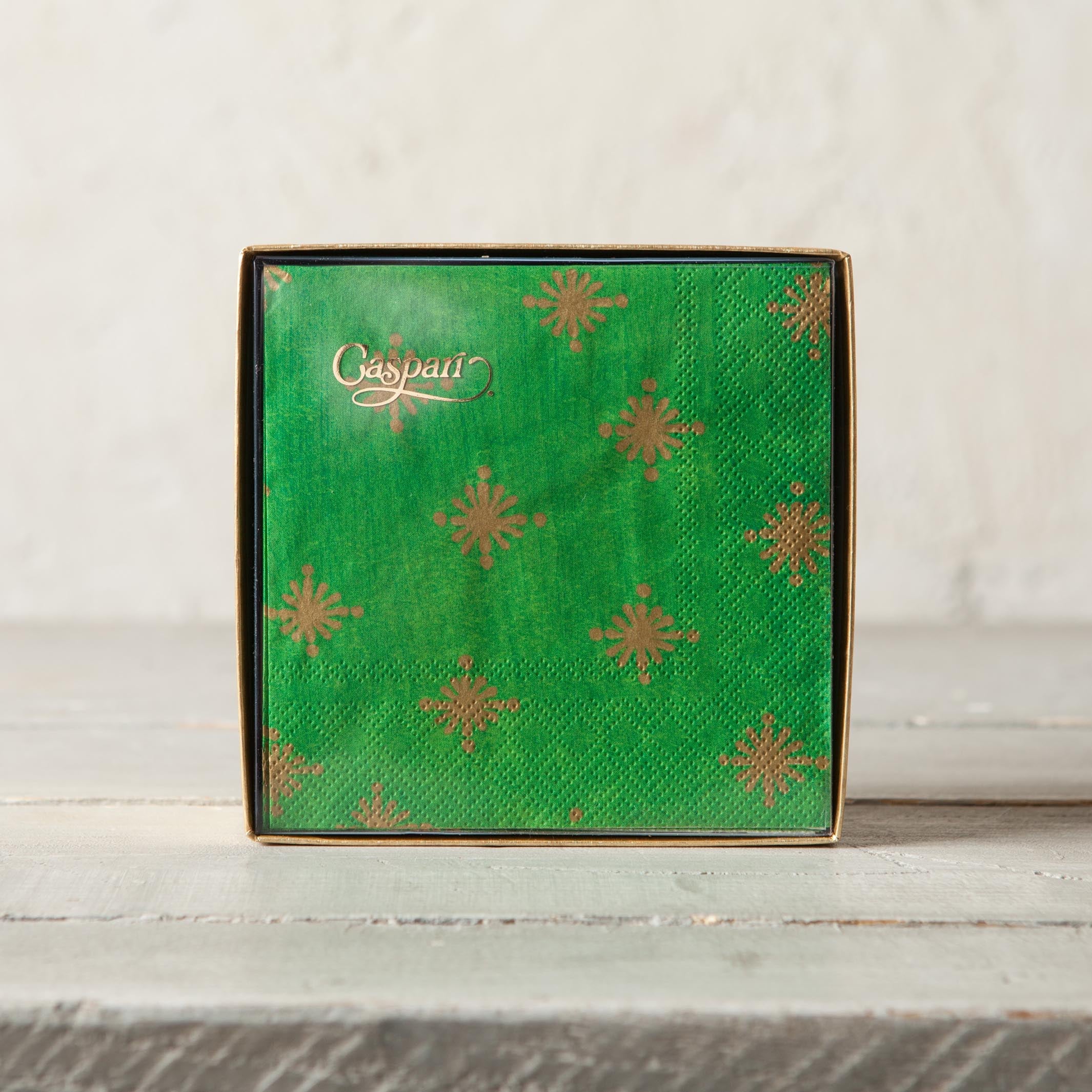 Servilletas de Cóctel de Papel en Caja Verde