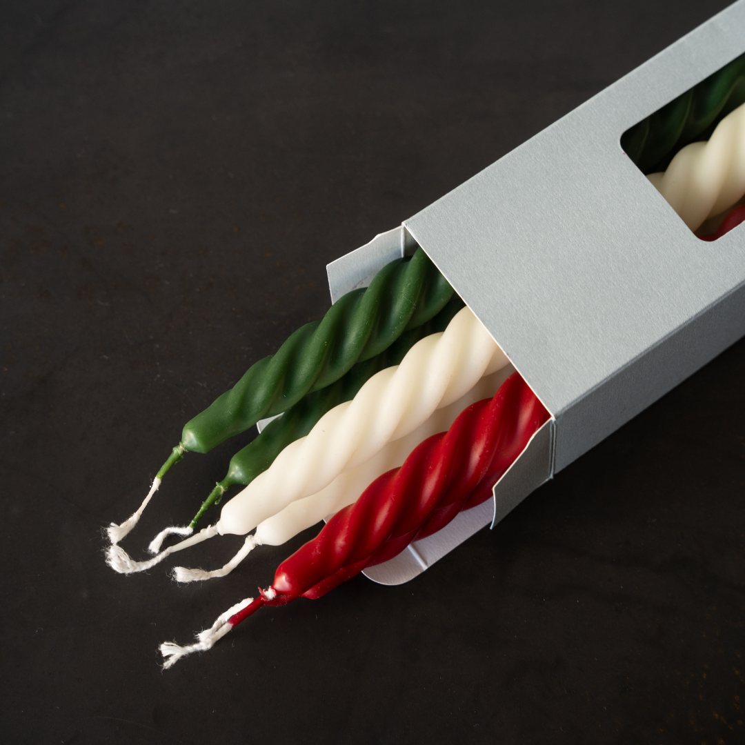 Box x6 Curly Candles