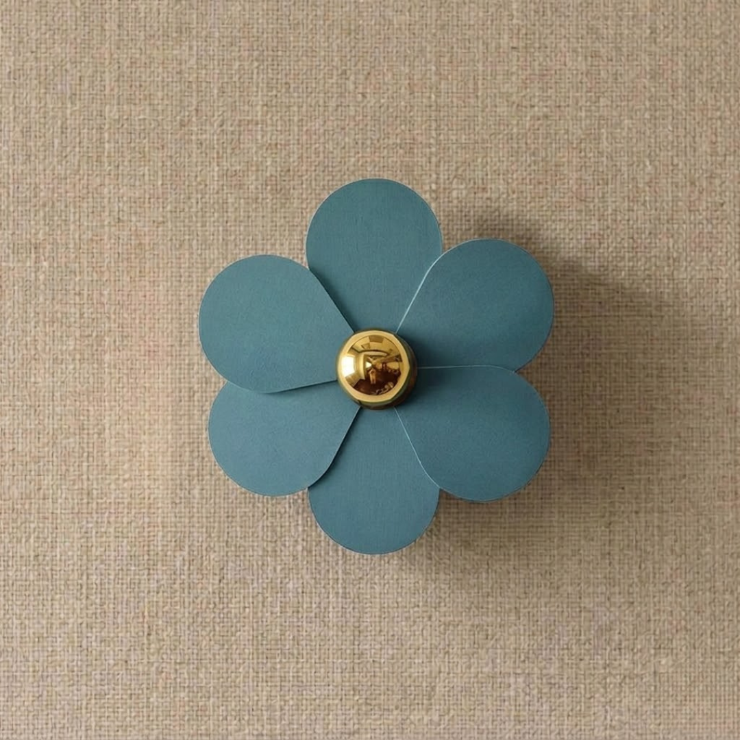 Aplique Flor Turquesa 30cm