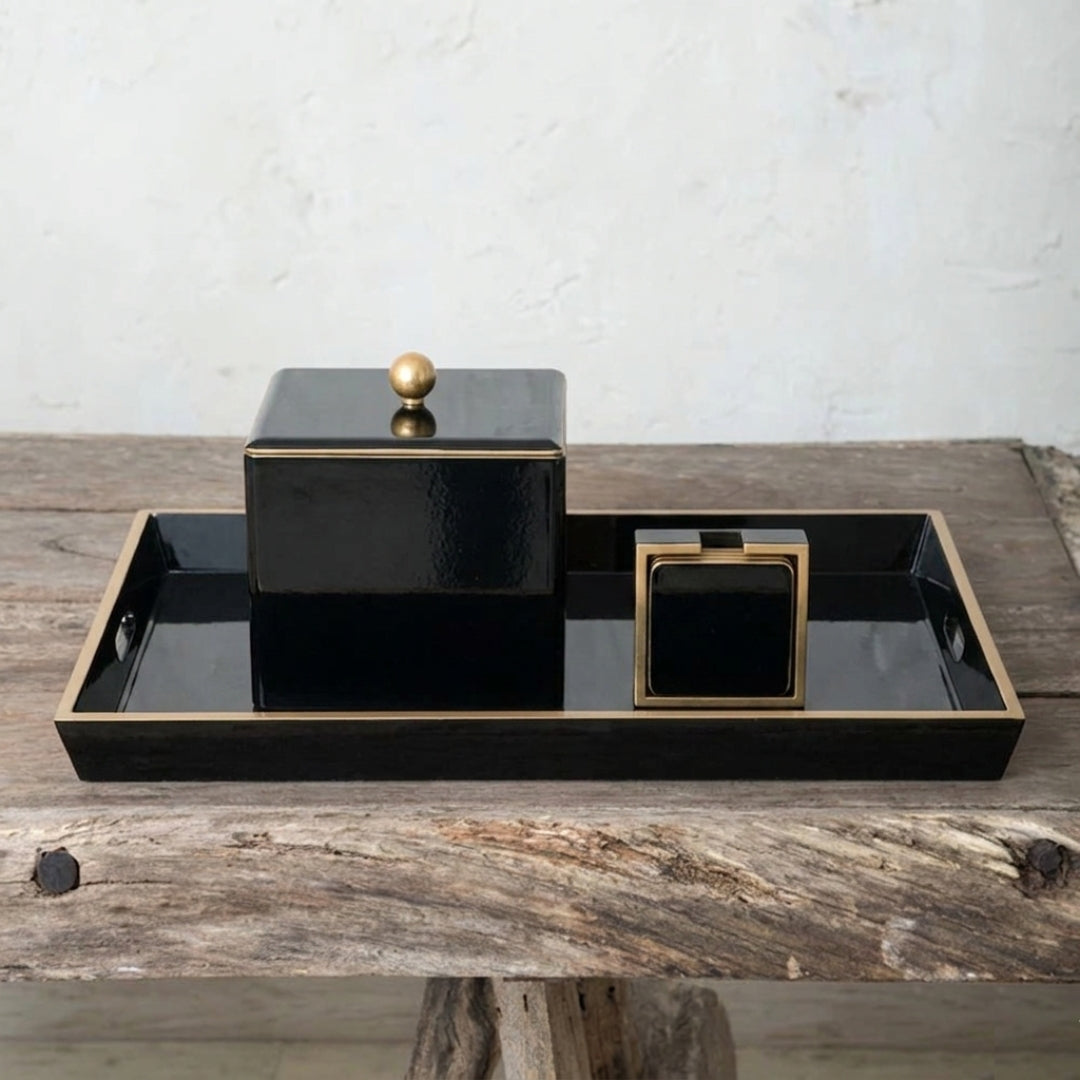Set Lacado - Negro