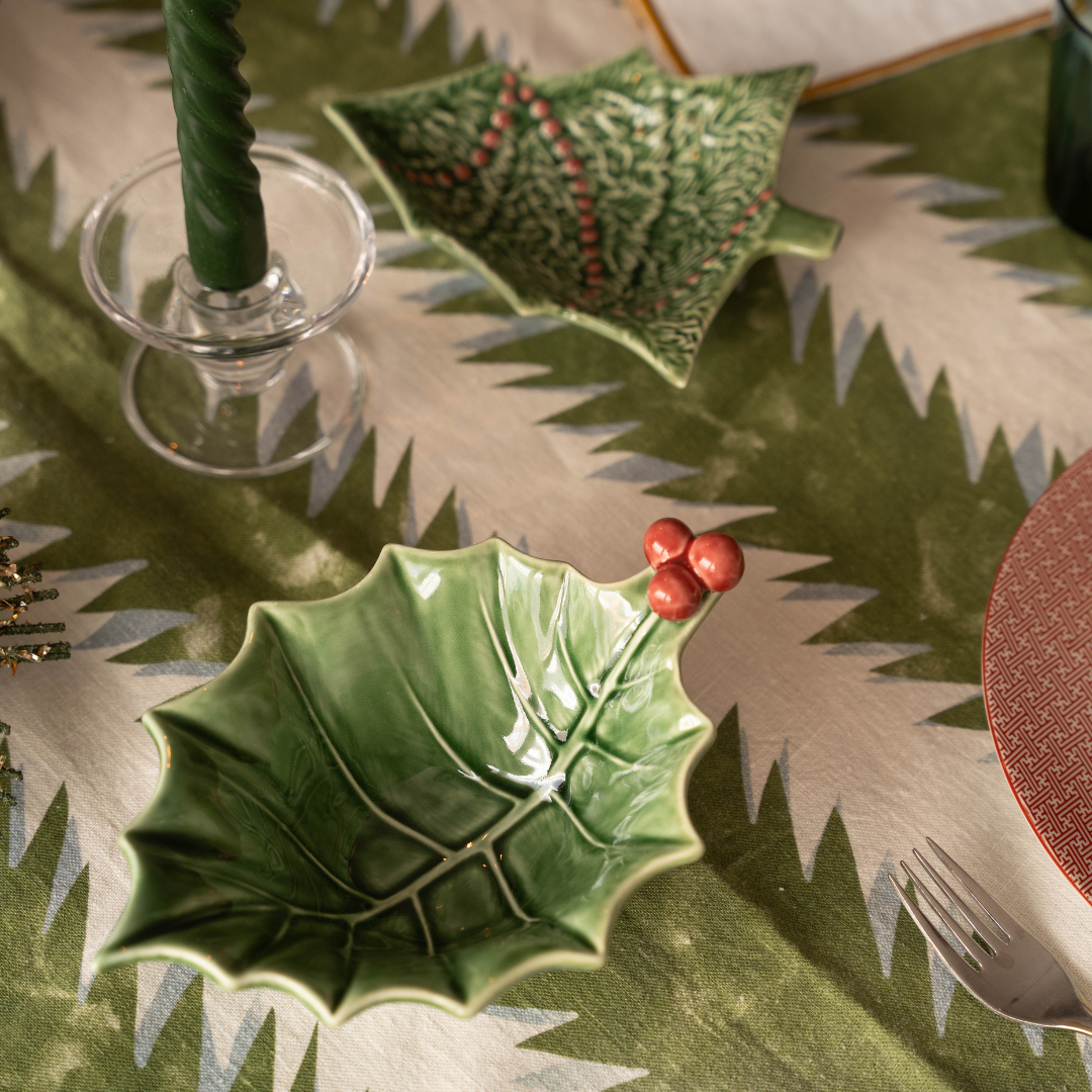 Small Christmas Holly Bowl