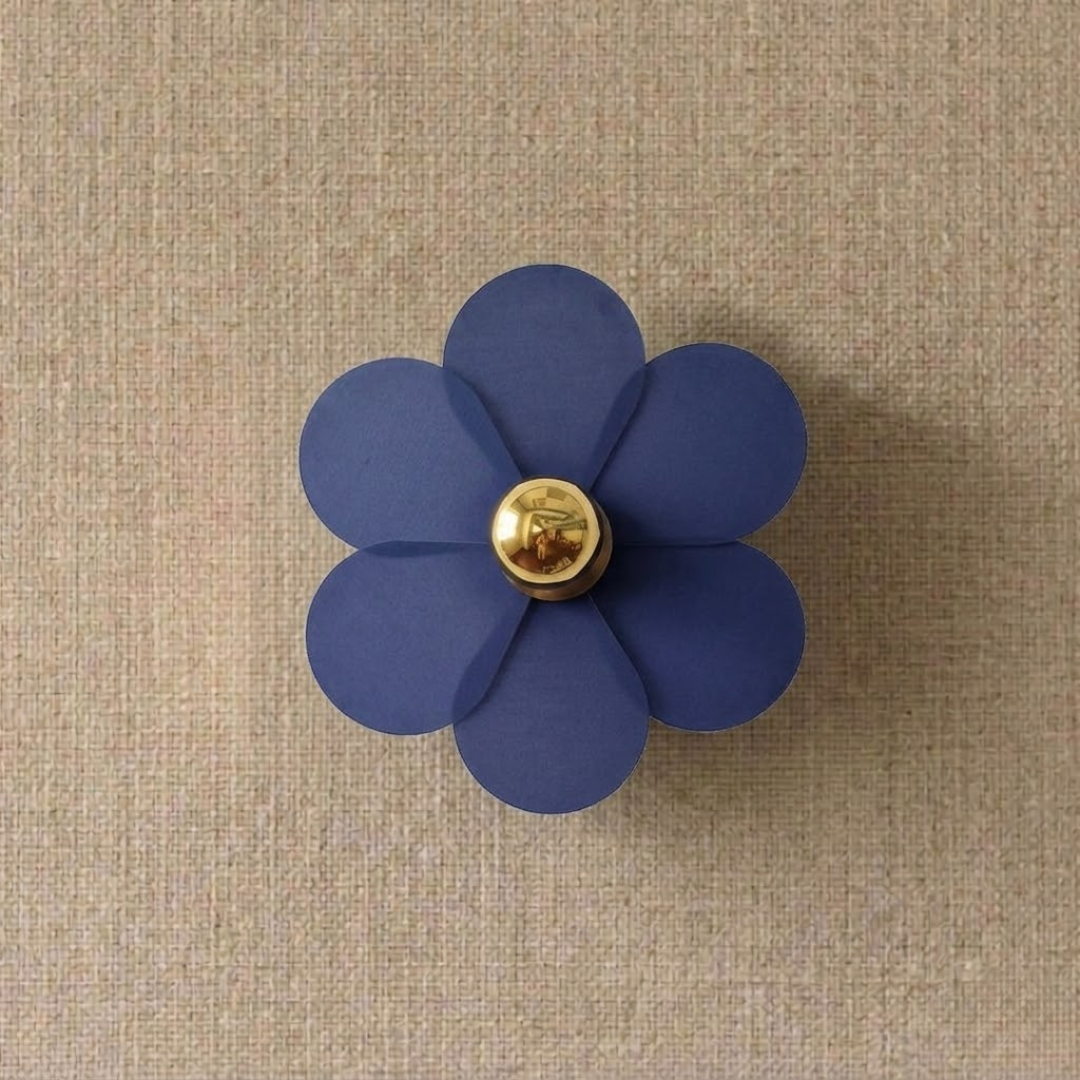 Aplique Flor Azul 30cm