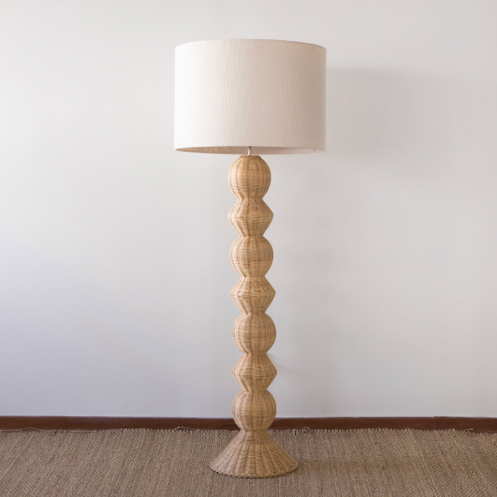 Ziggy Rattan Floor Lamp