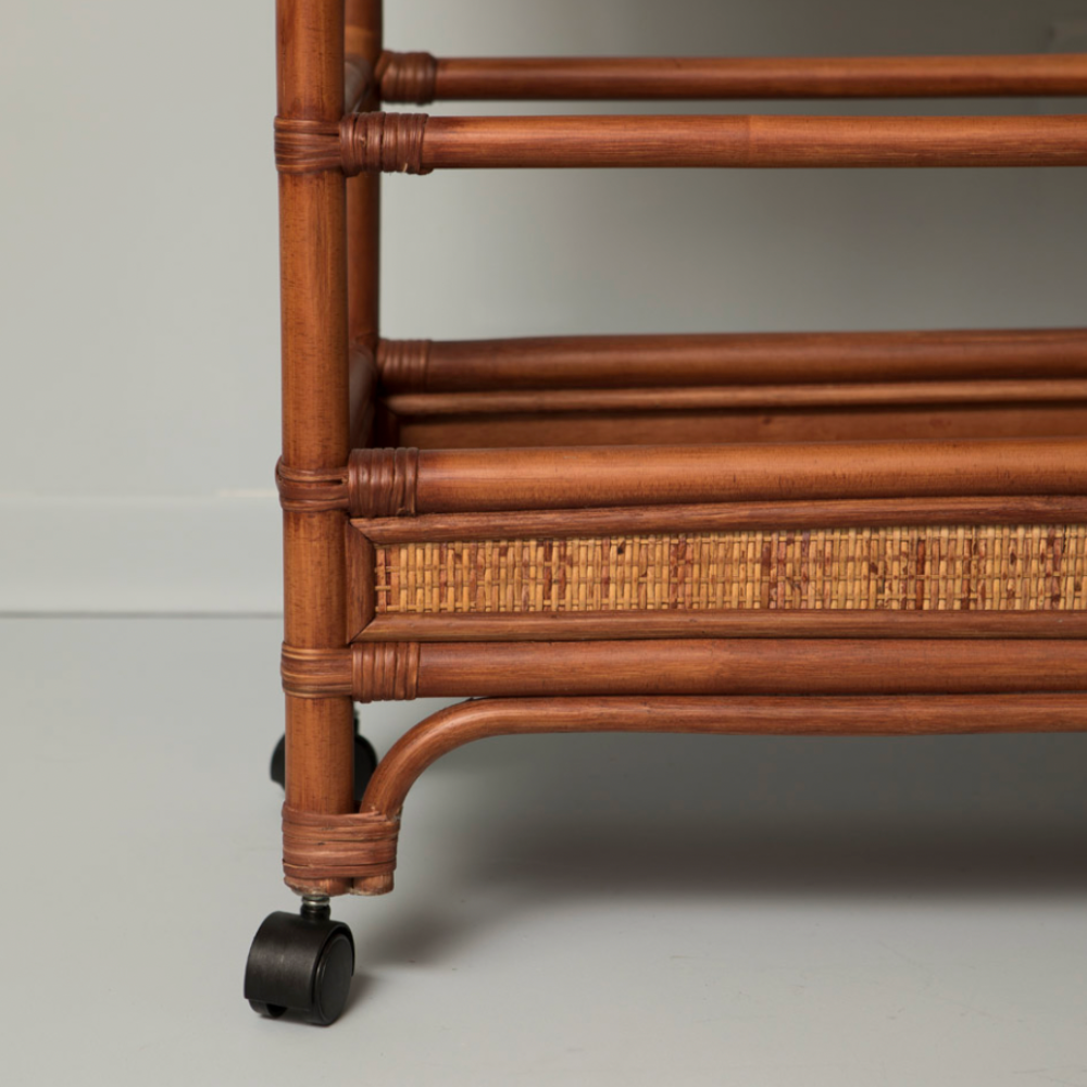 Carrito de Bar de Ratán Coppelia