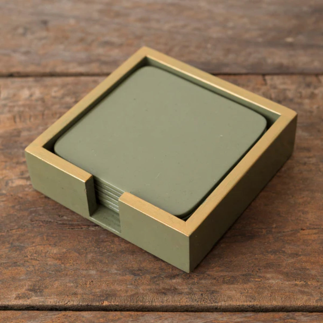 Lacquered Set - Olive Green