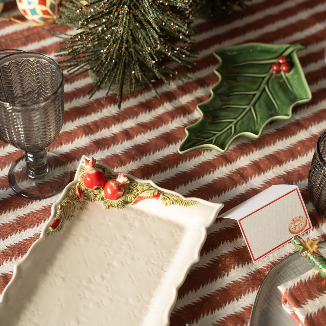 White Fountain Pomegranates Christmas