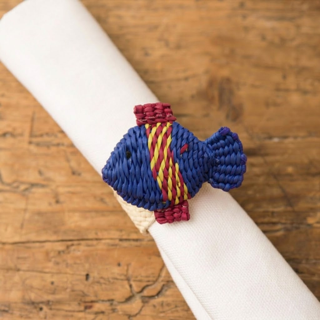 Servilletero Pez Azul