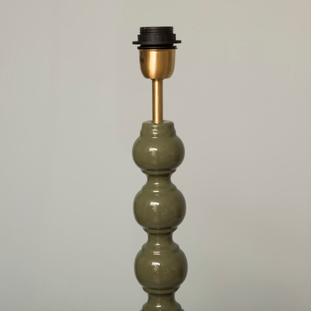 Lámpara de Pie de Madera Tucana Verde