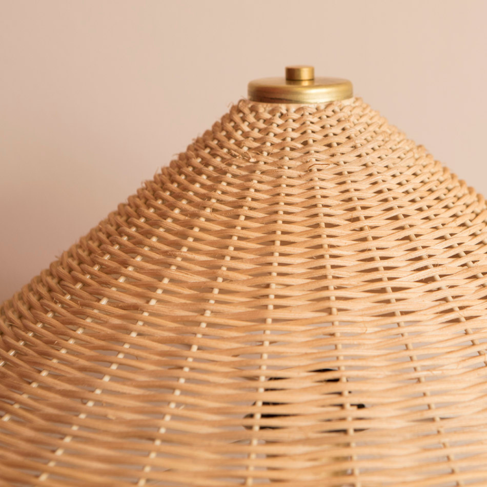 Lámpara de Mesa Shire de Ratán Natural