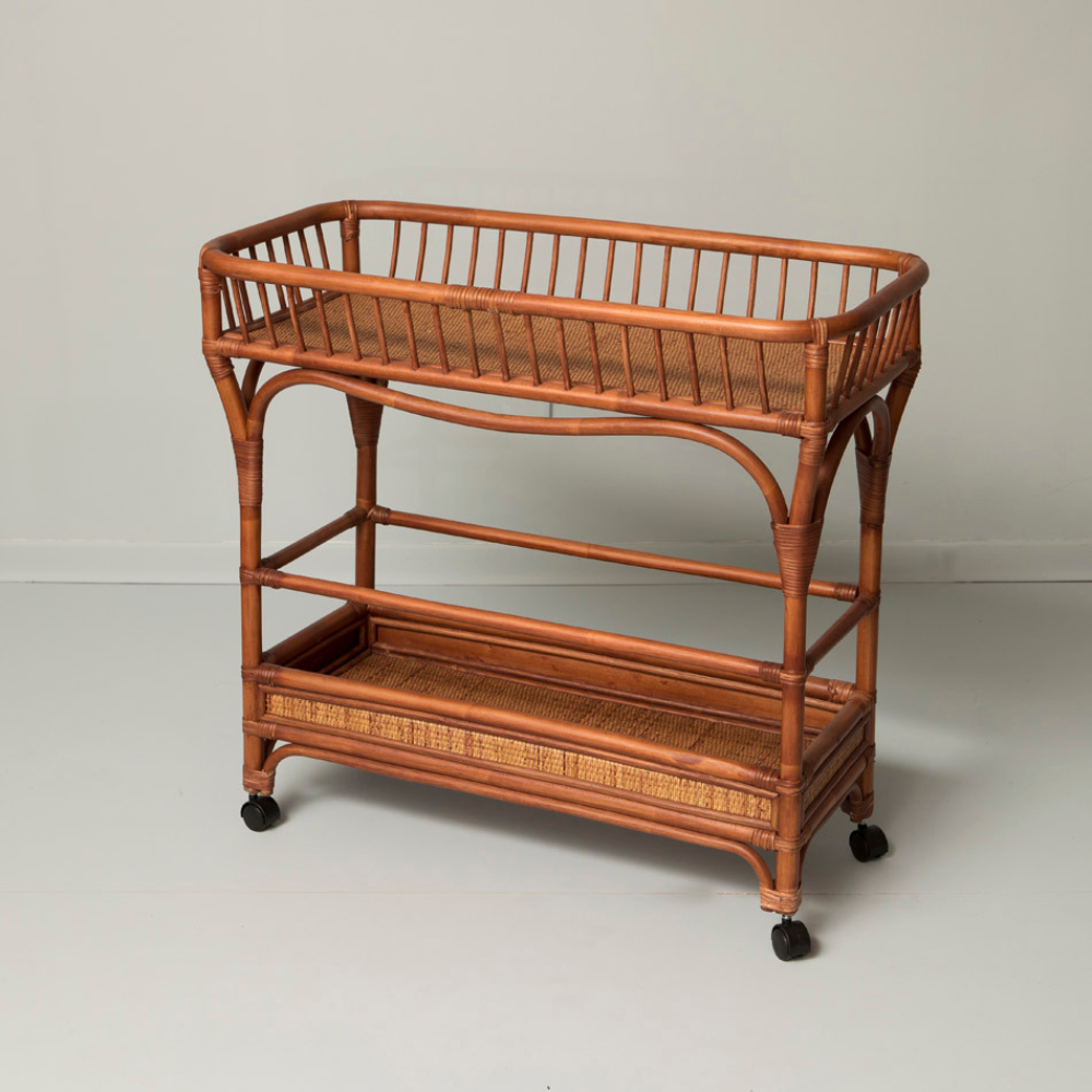 Carrito de Bar de Ratán Coppelia