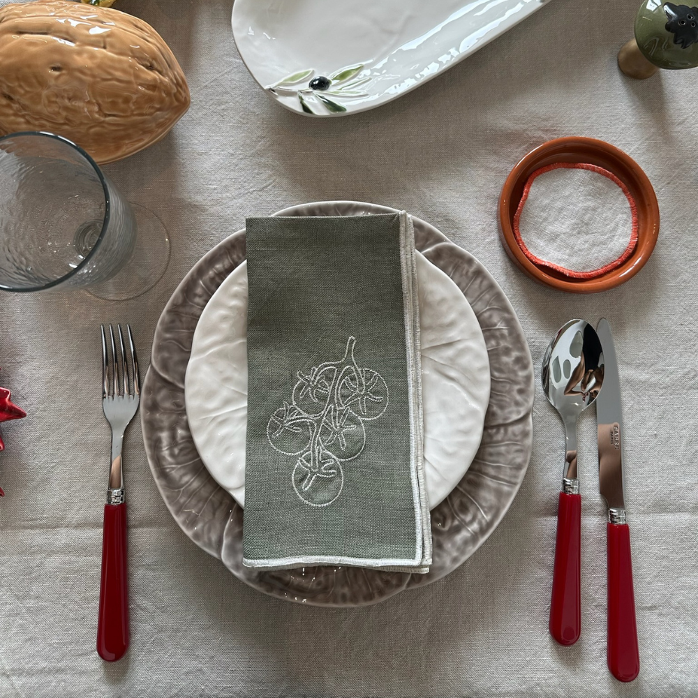 Set 4 Servilletas de Lino - Verduras