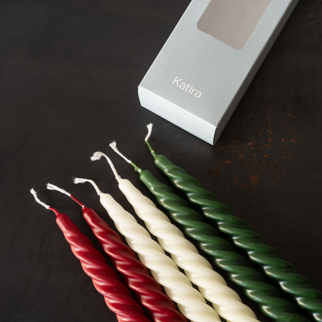 Box x6 Curly Candles