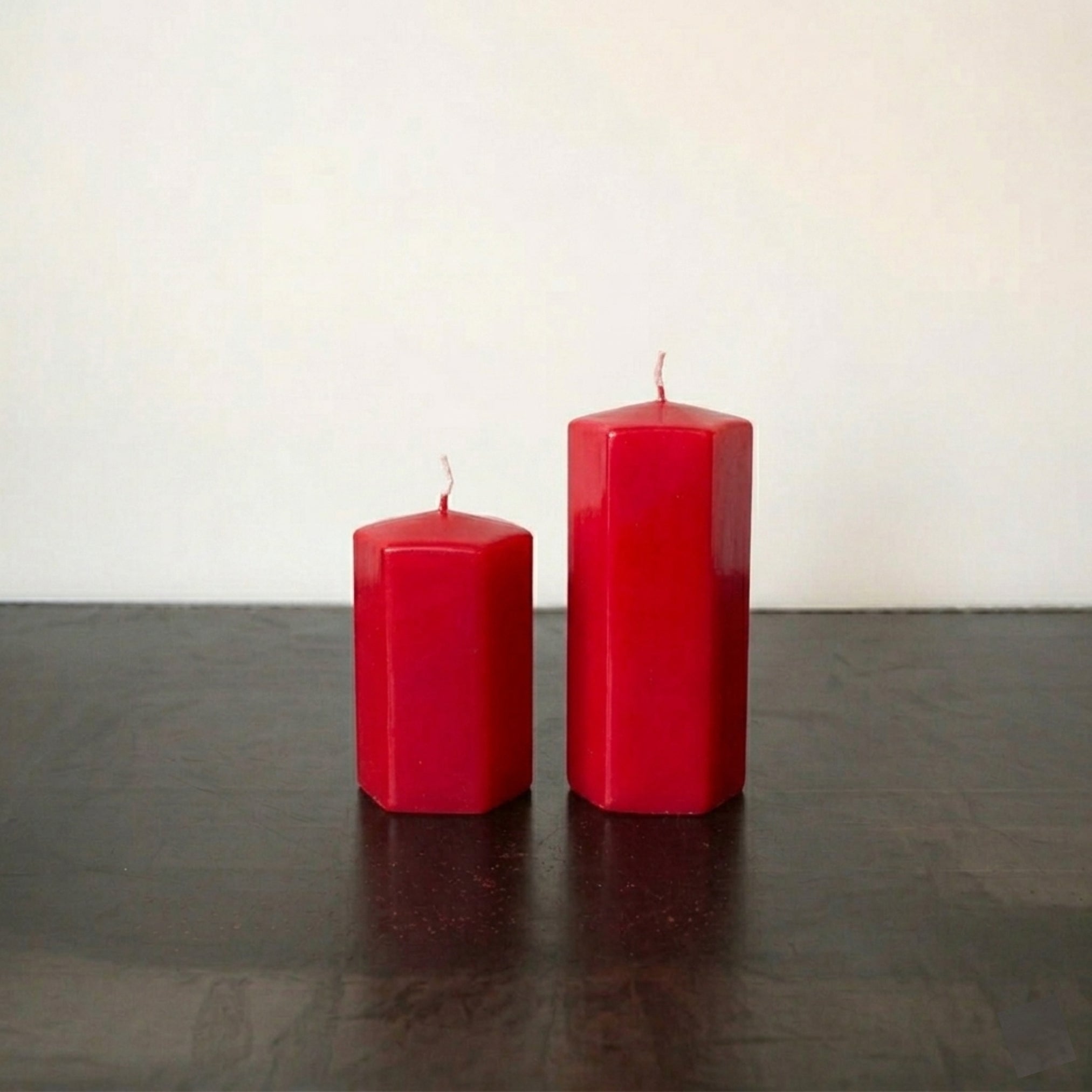 Vela Hexágono Rojo M