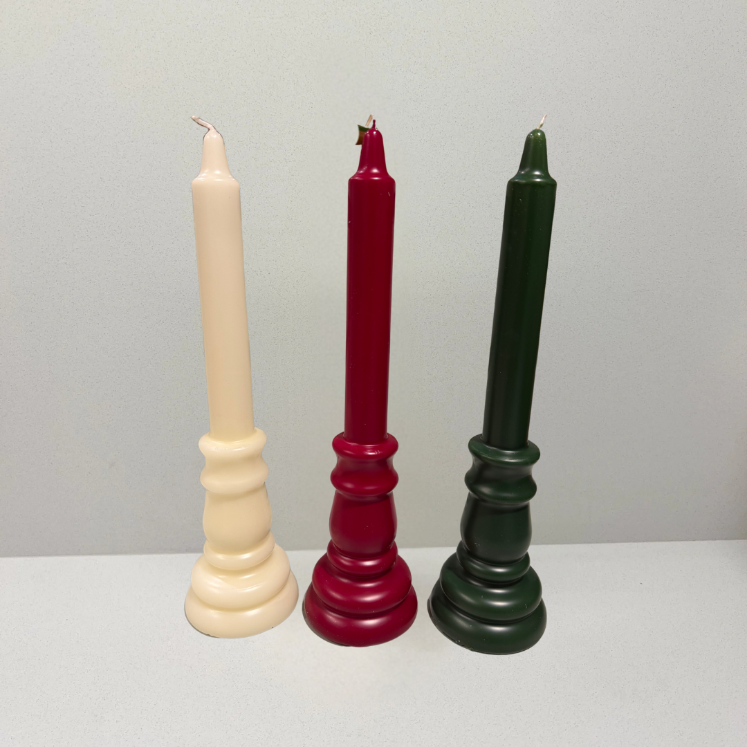 Vela Candelabro Crema