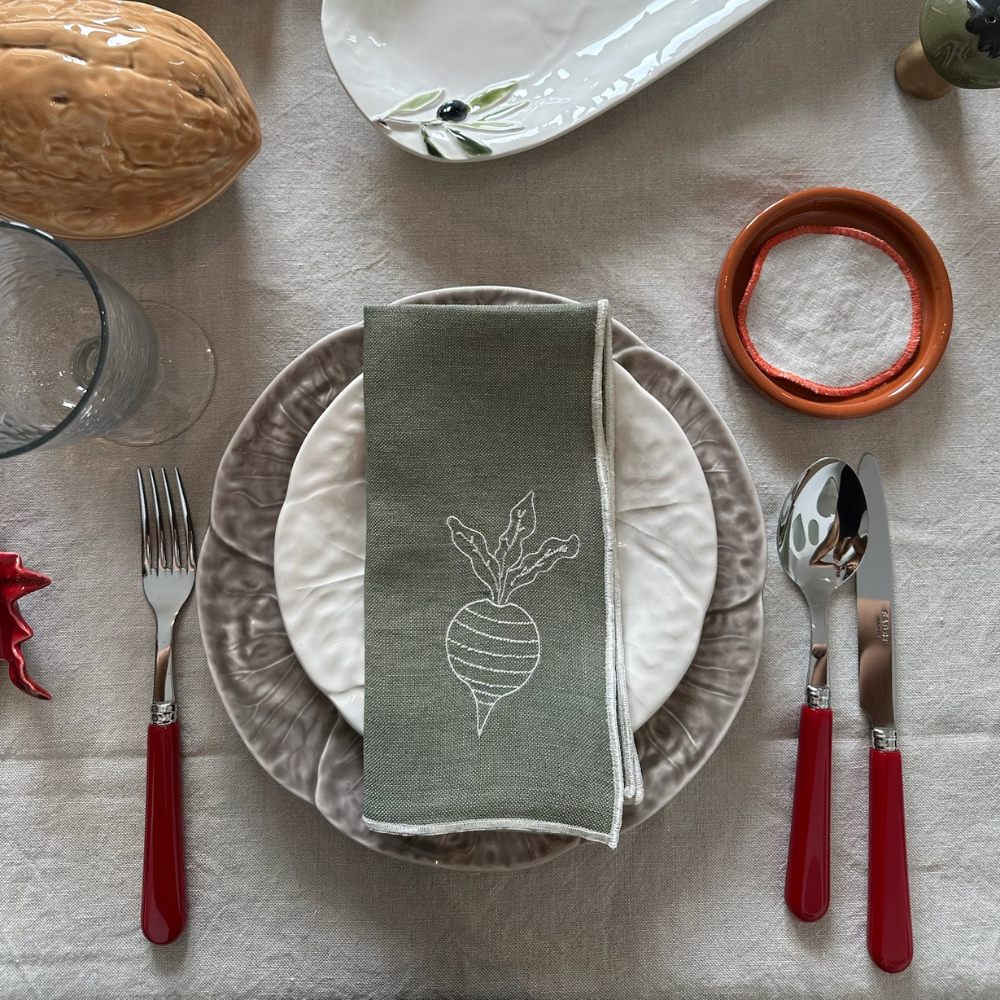 Set 4 Servilletas de Lino - Verduras