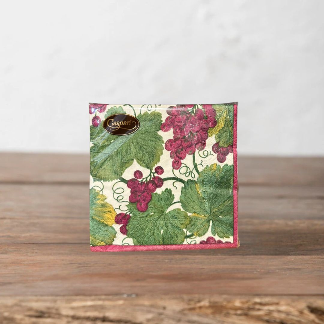 Vineyards Paper Cocktail Napkins 