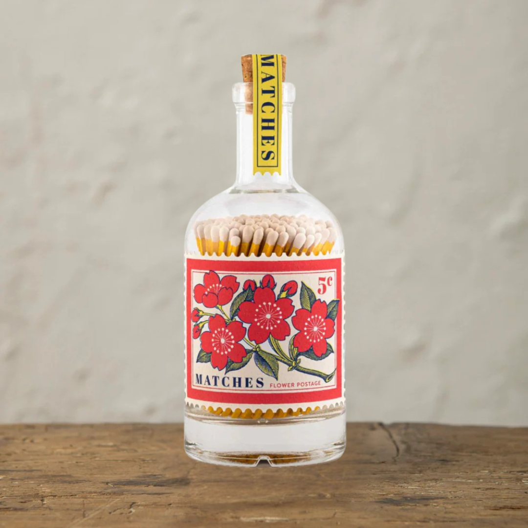 Botella con Cerillas Flowers