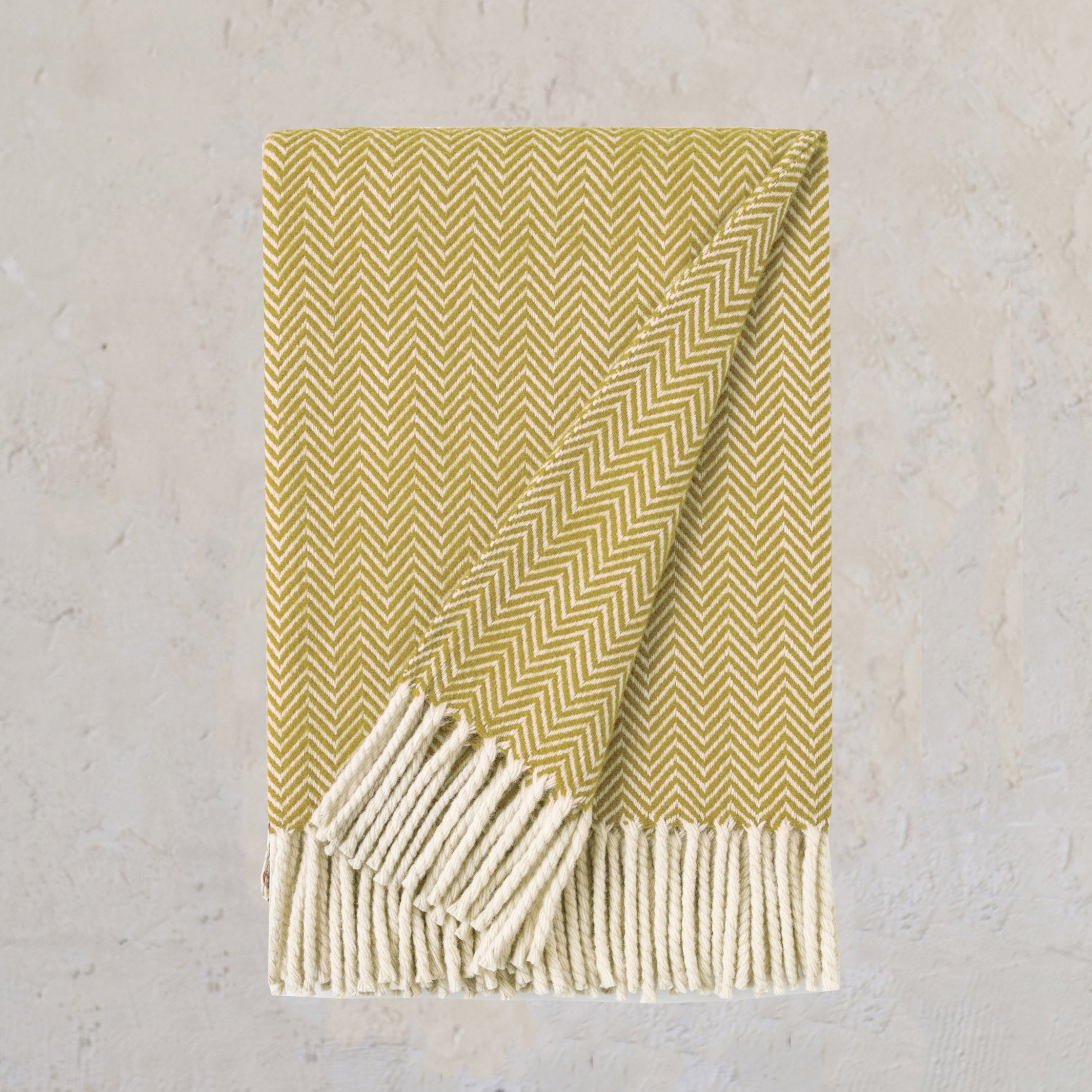 Chevron Blanket- Mustard