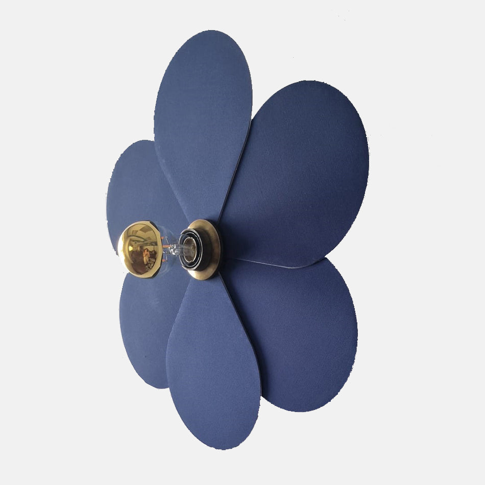 Blue Flower Wall Lamp 45cm