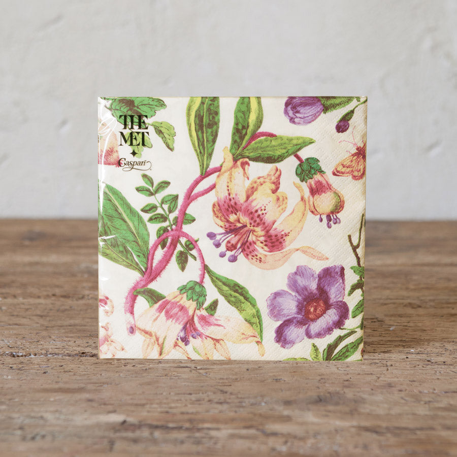 Servilletas de Comida de Papel Porcelain Bloom Ivory