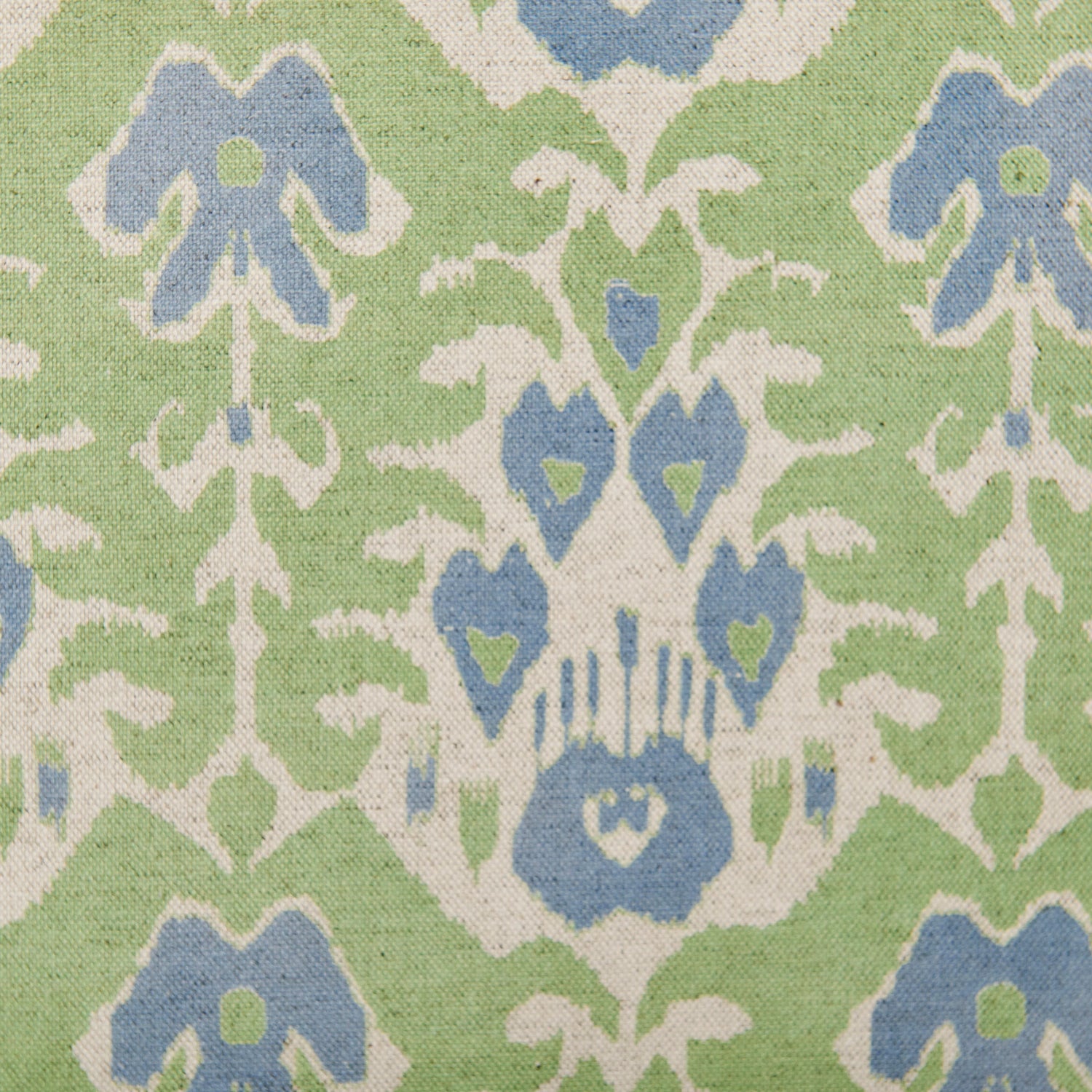 Cojin Ikat Verde y Azul