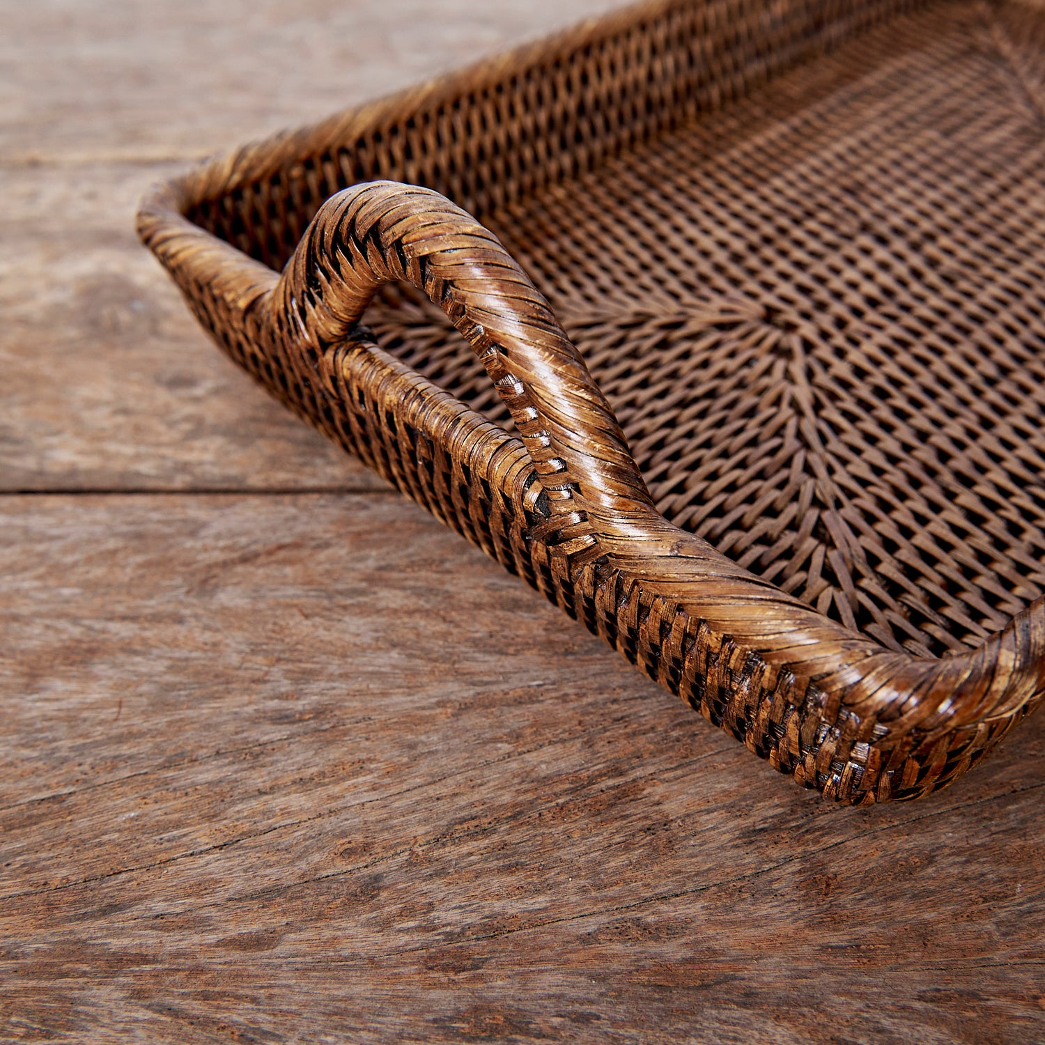 Rectangular Rattan Tray S