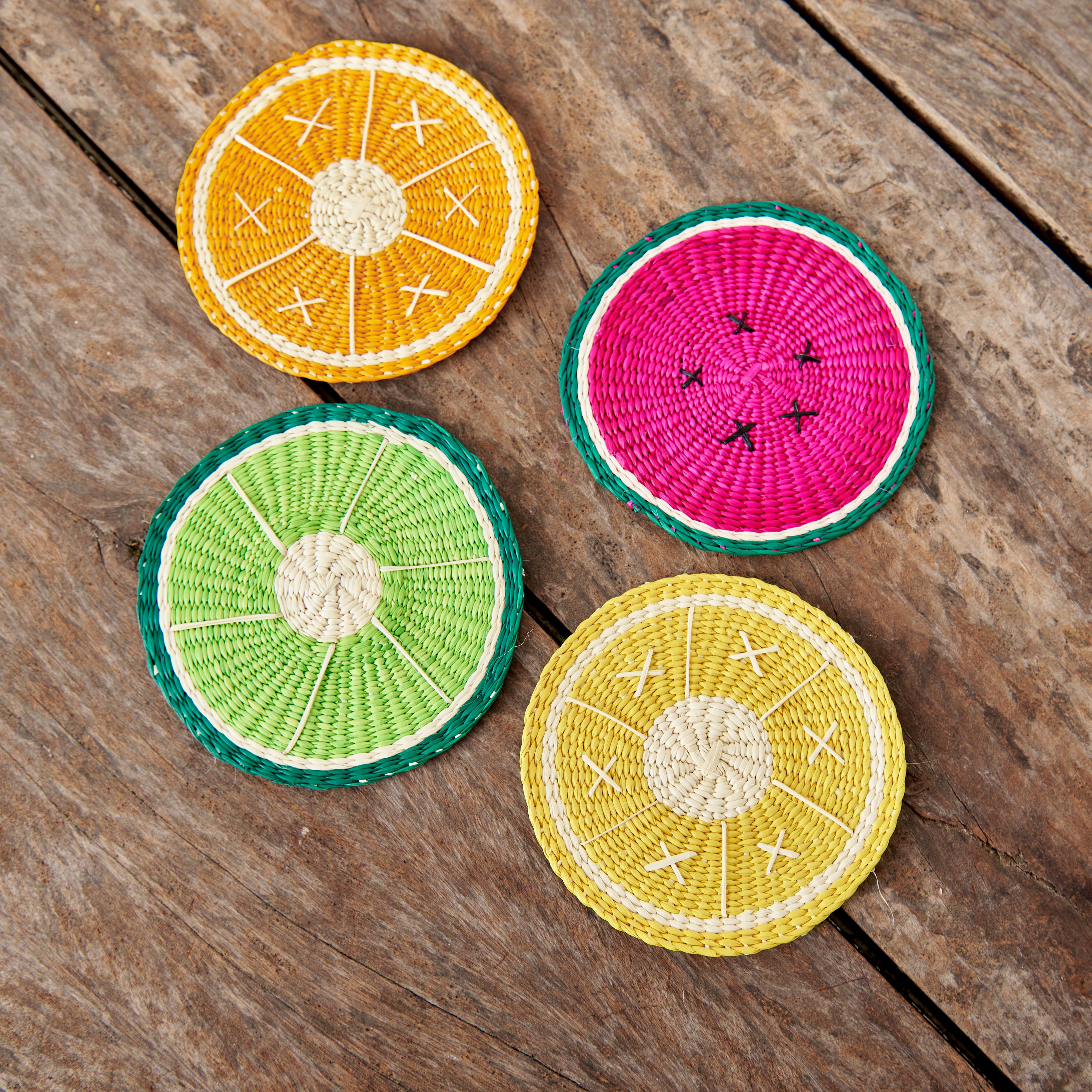 Set Posavasos Frutas x4