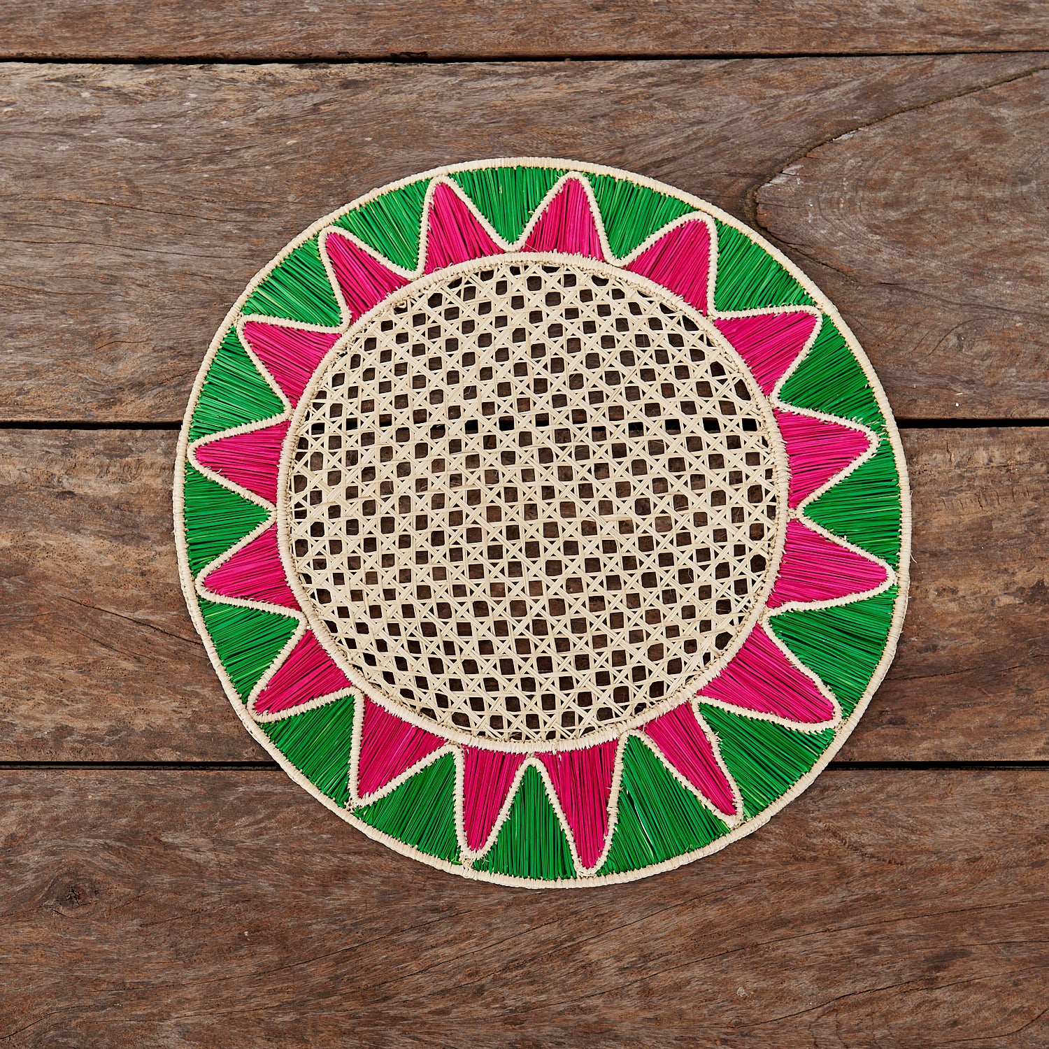 Green and Pink Star Placemat