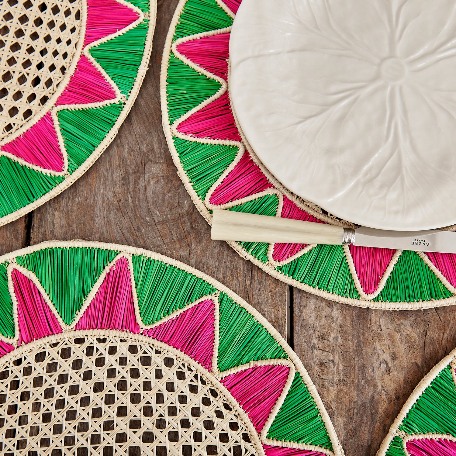 Green and Pink Star Placemat