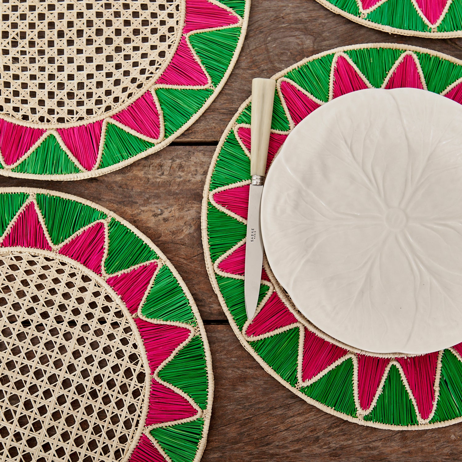 Green and Pink Star Placemat