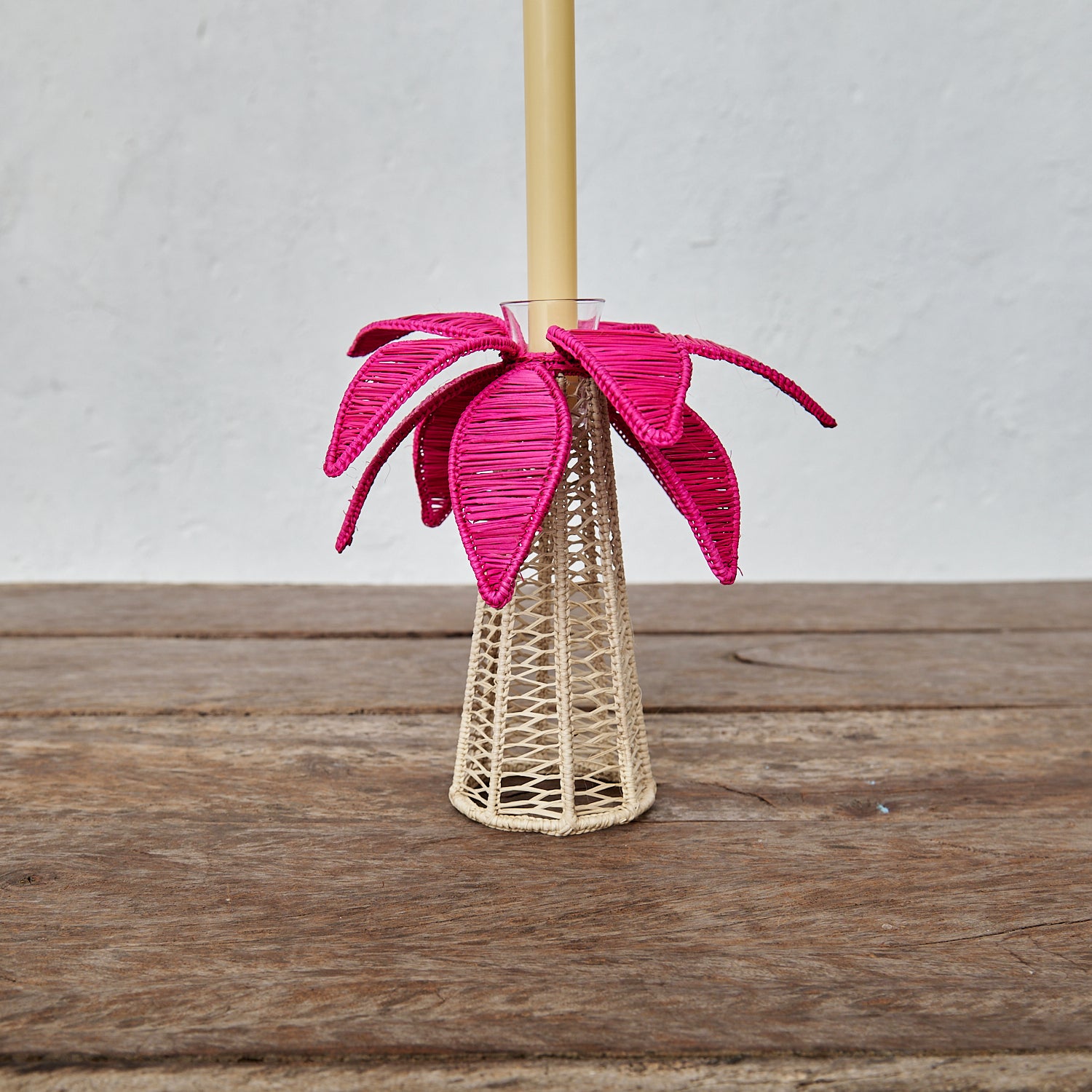 Candelabro Palmera Fucsia M