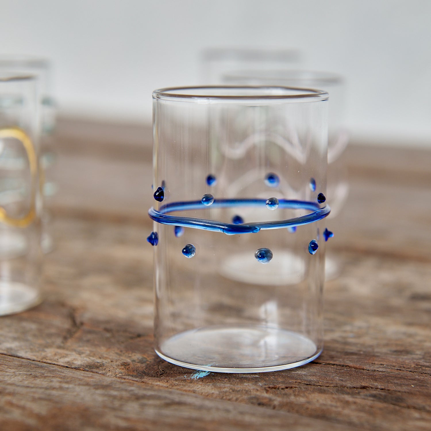 x6 Arlecchino Borosilicate Deco Shot Glasses