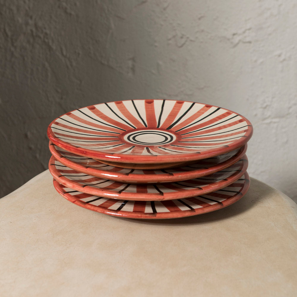 Plato Llano Safi Rojo