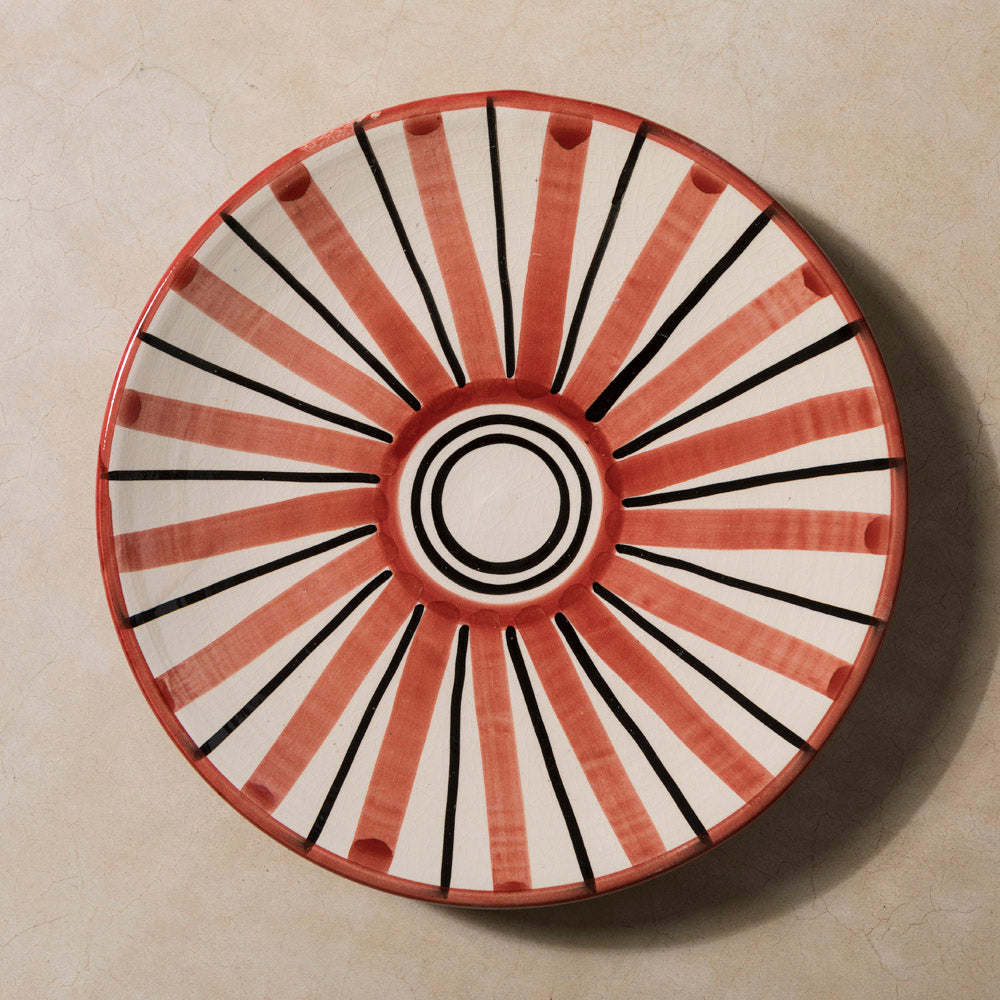 Plato Llano Safi Rojo