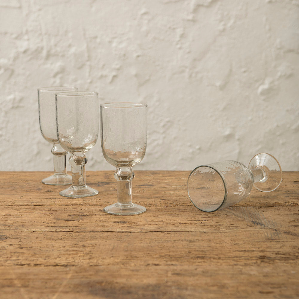 Mimosa Wine Glasses x6