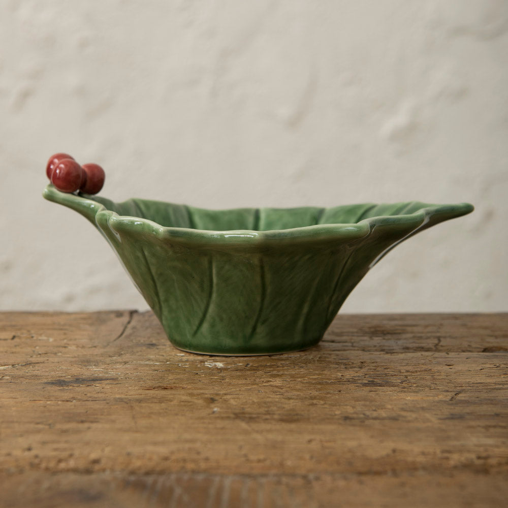 Small Christmas Holly Bowl