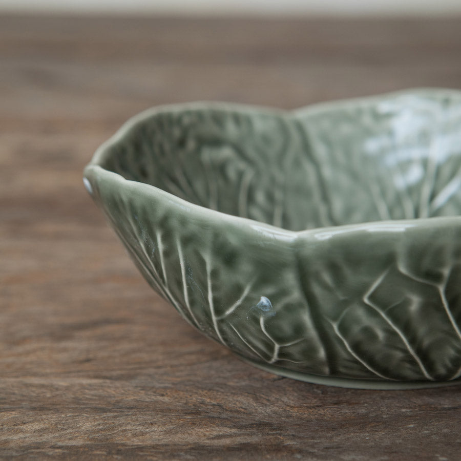 Bordallo Leaf Bowl Olive Green XS