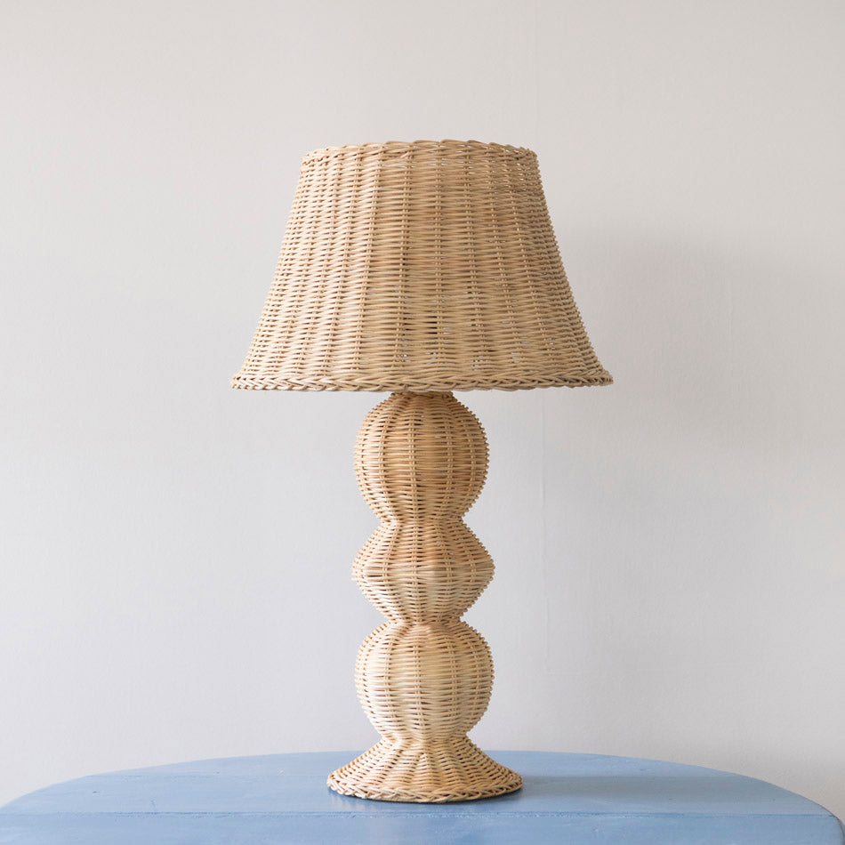 Ziggy Rattan Table Lamp