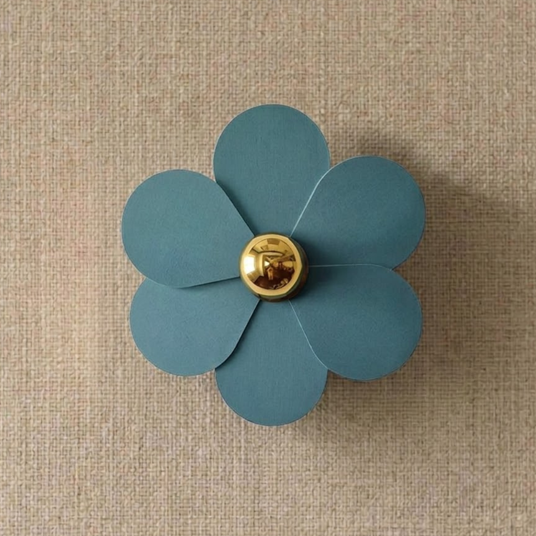 Aplique Flor Turquesa 45cm