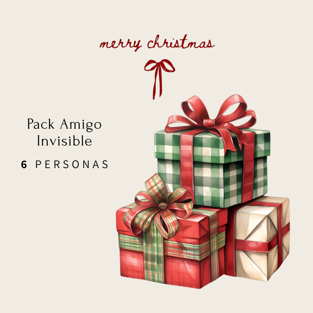Pack Amigo Invisible 6 Personas