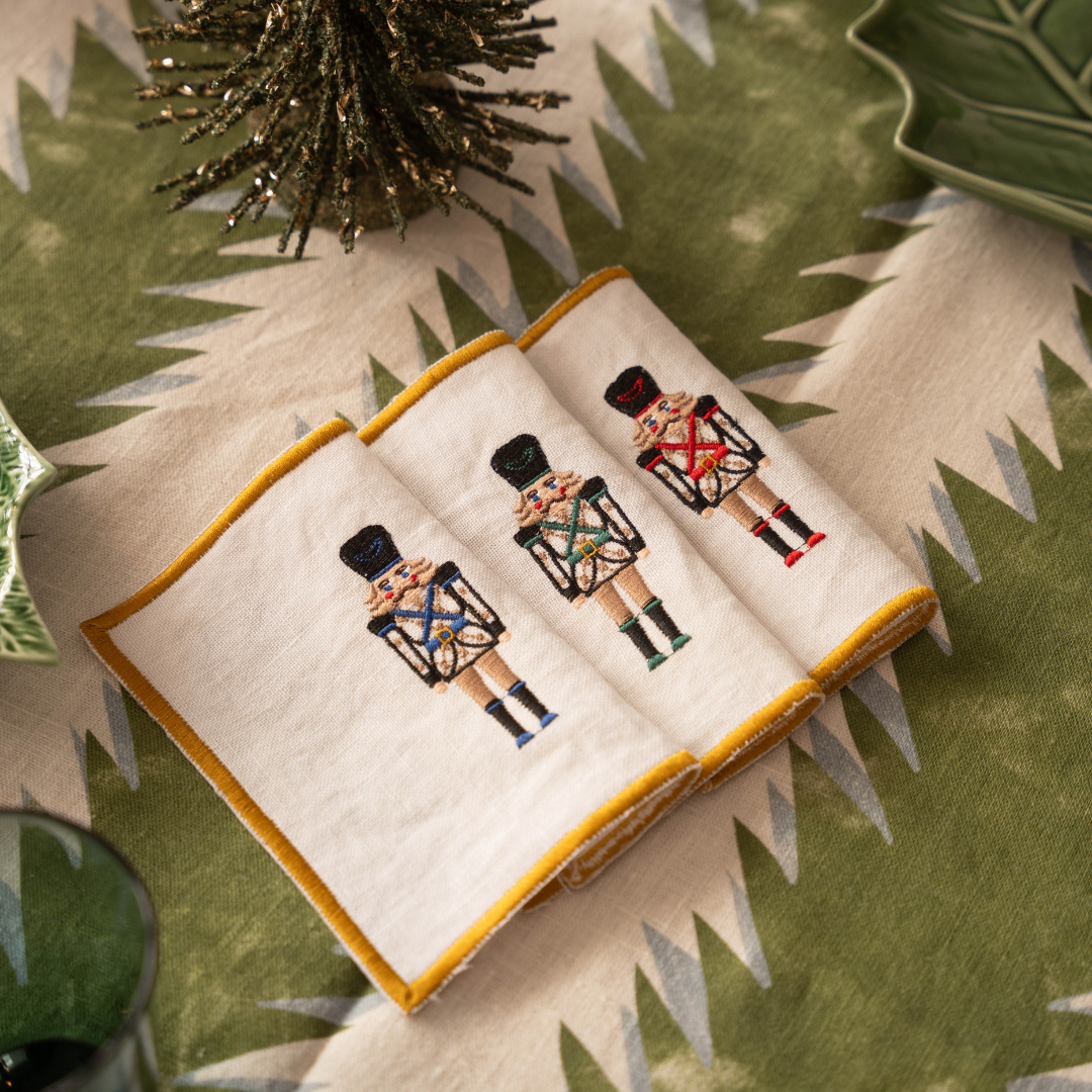 Christmas Nutcracker Cocktail Napkins x6