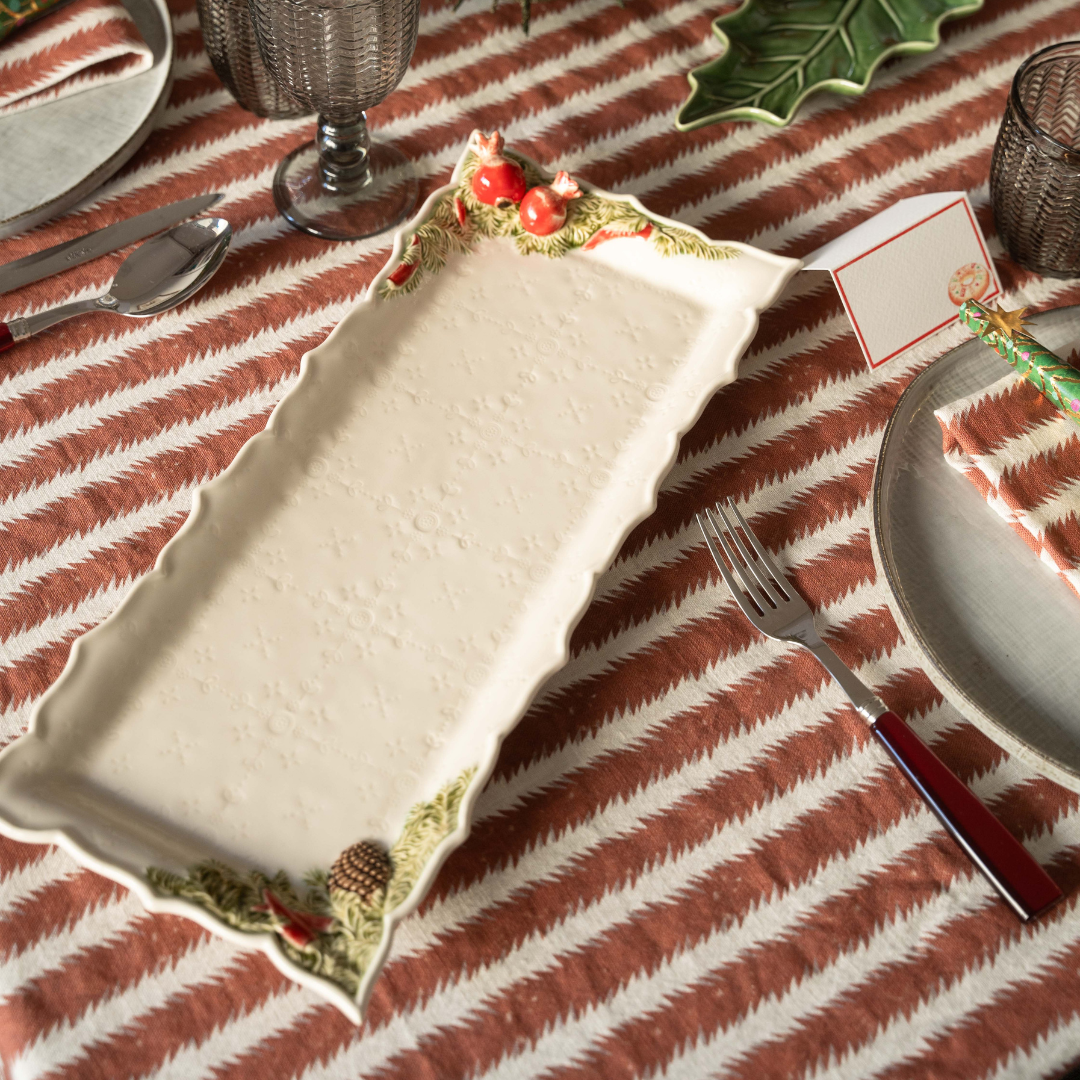 White Fountain Pomegranates Christmas